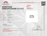 4.85 carats Greenish Amethyst Stone Emerald Cut Natural Brazilian Gemstone